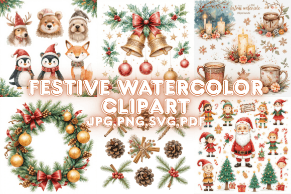 Bringing the Holiday Spirit to Life: The Ultimate Guide to Festive Watercolor Clipart