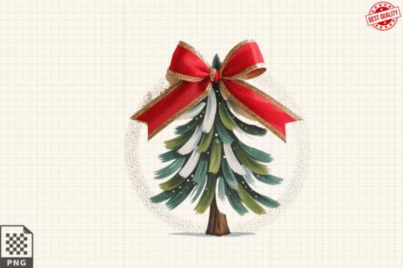 Colorful Coquette Glitter Christmas Tree Designs