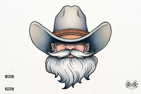 Elevate Your Holiday Designs with High-Quality Cowboy Santa Png Clipart