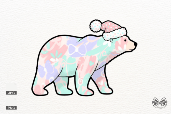 Elevating Holiday Branding with High-Resolution Santa Polar Bear Png Clipart