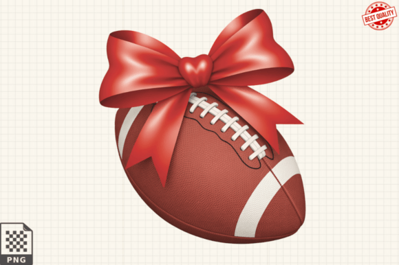 Evaluating Football Coquette PNG Clipart for Modern DIY and Commercial Design