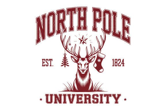 North Pole University PNG Sublimation for Creators