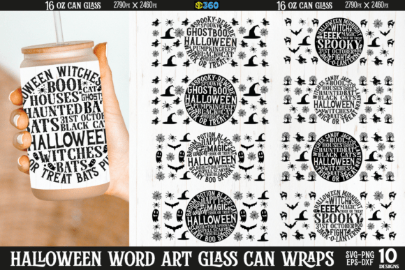 Unlocking Creative Potential with the Halloween Wordart Can Glass Wrap Bundle