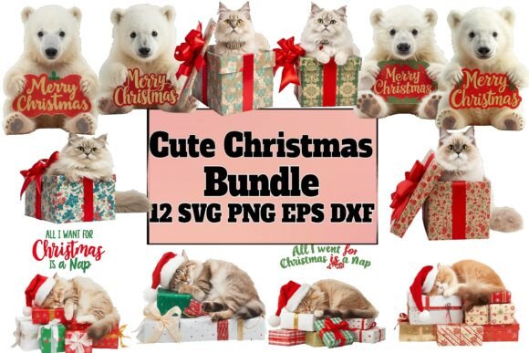Unwrapping Holiday Creativity: A Guide to the Cute Christmas Animal Bundle for Crafters